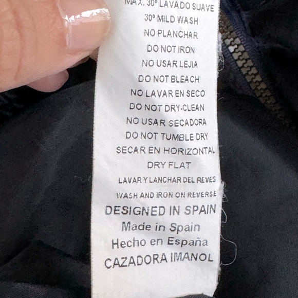 PAN CON CHOCOLATE boys navy & khaki fleece jacket, size 12 - Picture 7 of 7